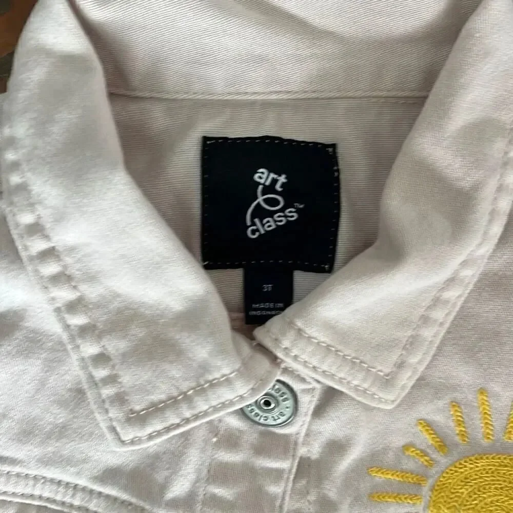 Art class pink denim jacket size 3T